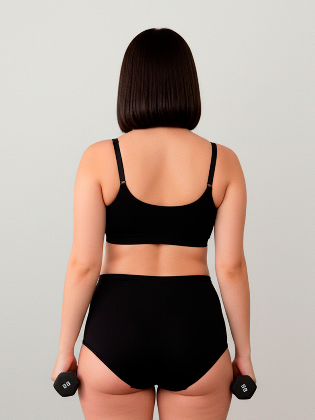 Conjunto Maternal Deportivo, Calzon CorteAlto, Sostén Lactancia Diana, Negro 7