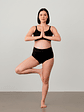 Conjunto Maternal Deportivo, Calzon CorteAlto, Sostén Lactancia Diana, Negro - Miniatura 11