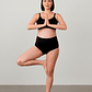 Conjunto Maternal Deportivo, Calzon CorteAlto, Sostén Lactancia Diana, Negro - Miniatura 11
