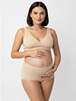 Conjunto Maternal Deportivo, Calzon CorteAlto, Sostén Lactancia Diana, Beige - Miniatura 4