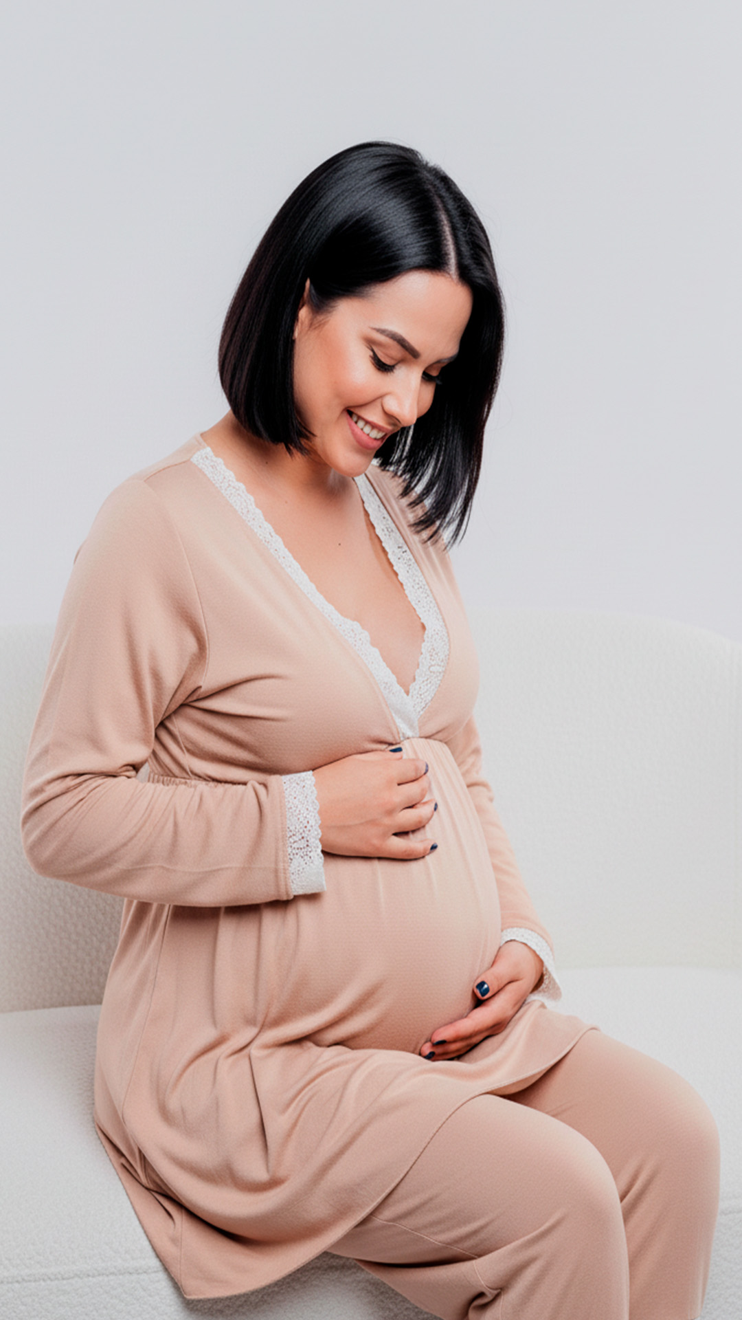 Pijama Maternal Victoria, MangaLarga, Sistema Lactancia, Algodon, Varios Colores 46