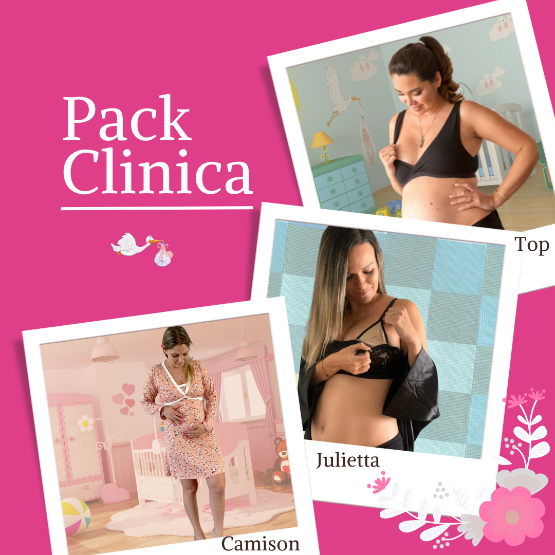 Pack Clínica3 (Camisón Cruzado MangaLarga, Sostén Julieta y Top) 4