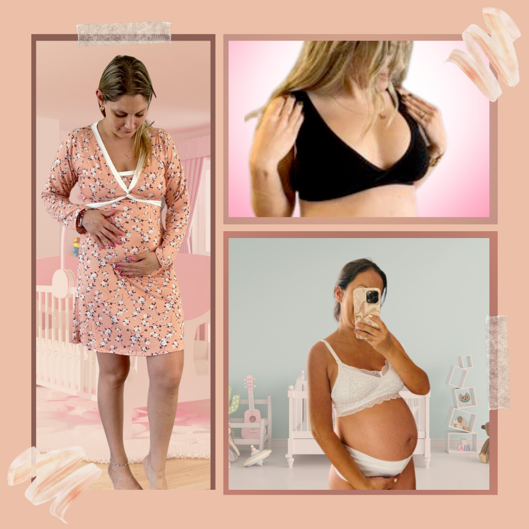 Pack Clínica3 (Camisón Cruzado MangaLarga, Sostén Julieta y Top) 11