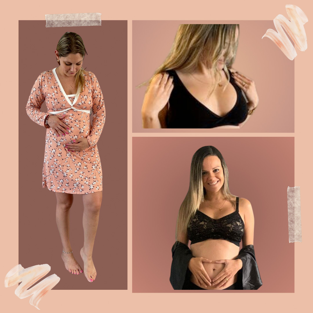 Pack Clínica3 (Camisón Cruzado MangaLarga, Sostén Julieta y Top) 12