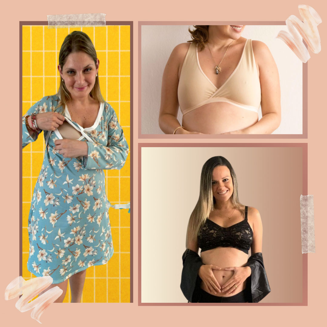 Pack Clínica3 (Camisón Cruzado MangaLarga, Sostén Julieta y Top) 19