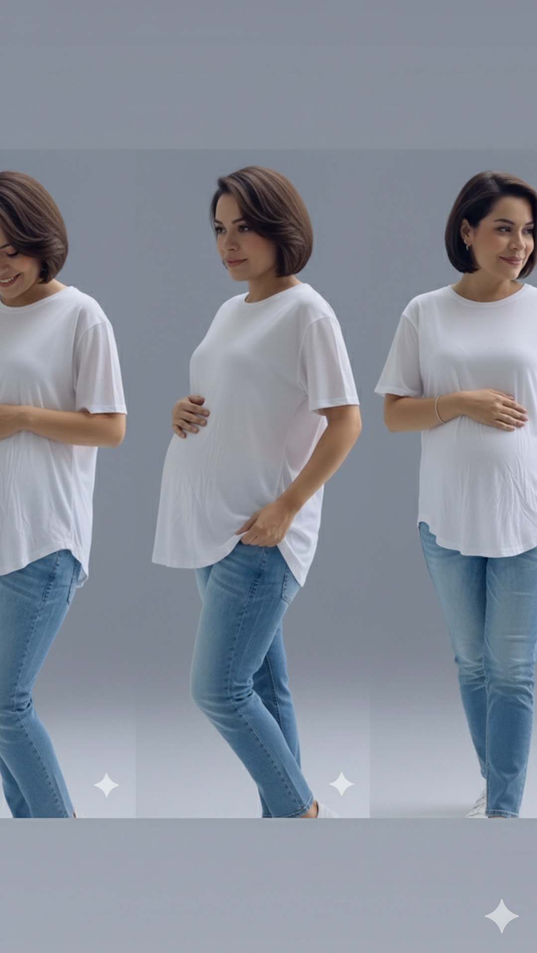 Polo Maternal MangaCorta, Lactancia Cierres Ocultos Laterales, Algodon Blanco 14