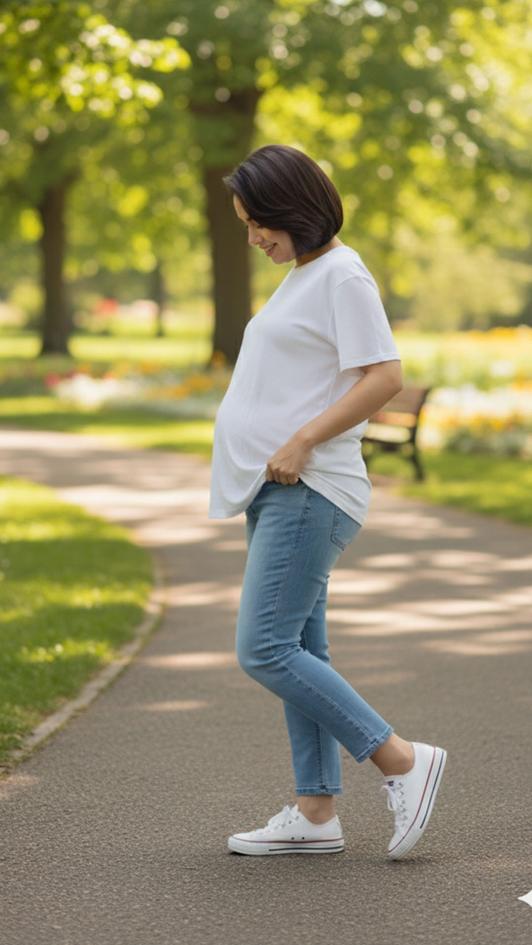 Polo Maternal MangaCorta, Lactancia Cierres Ocultos Laterales, Algodon Blanco 20