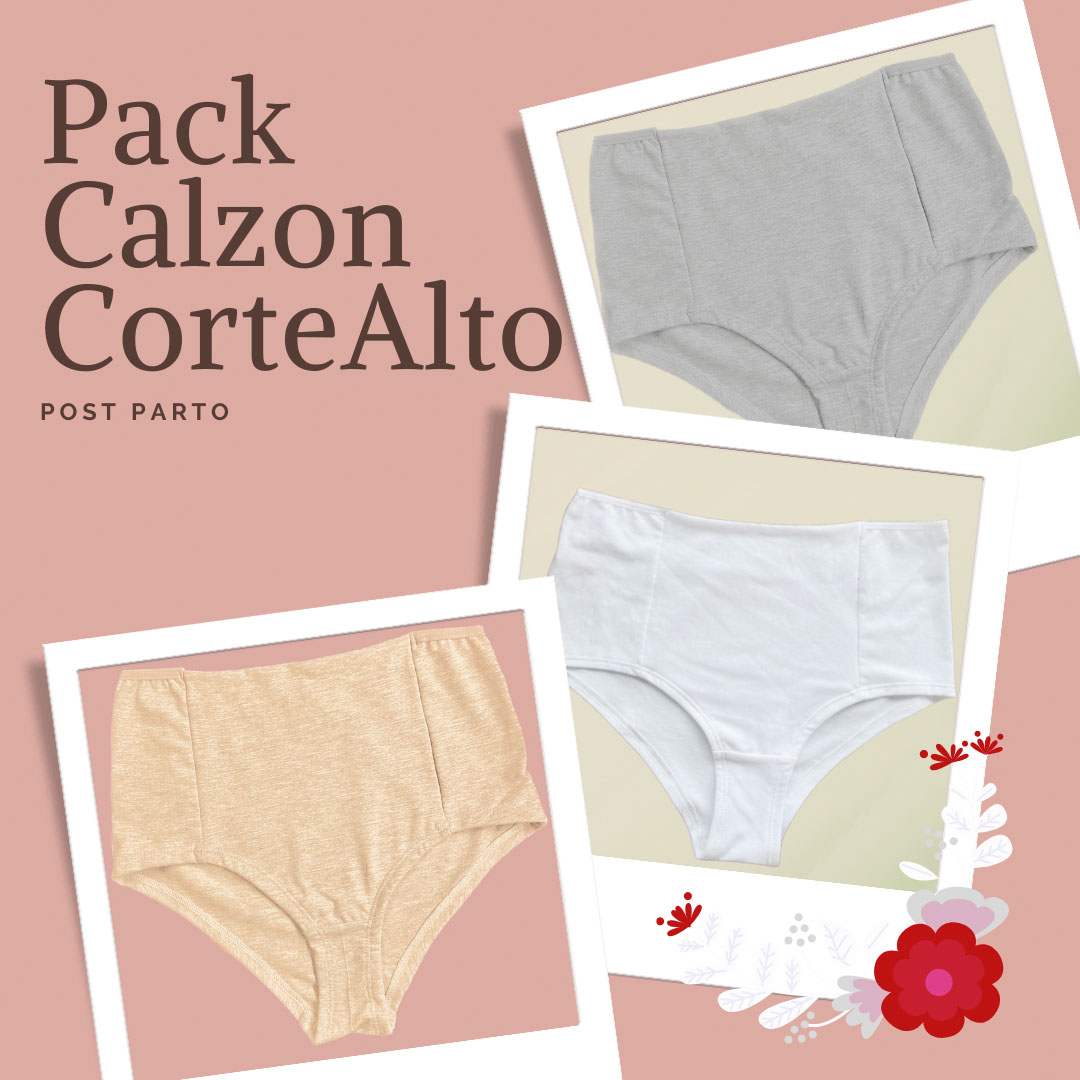 Pack Calzón Maternal CorteAlto (3 Unidades) 10