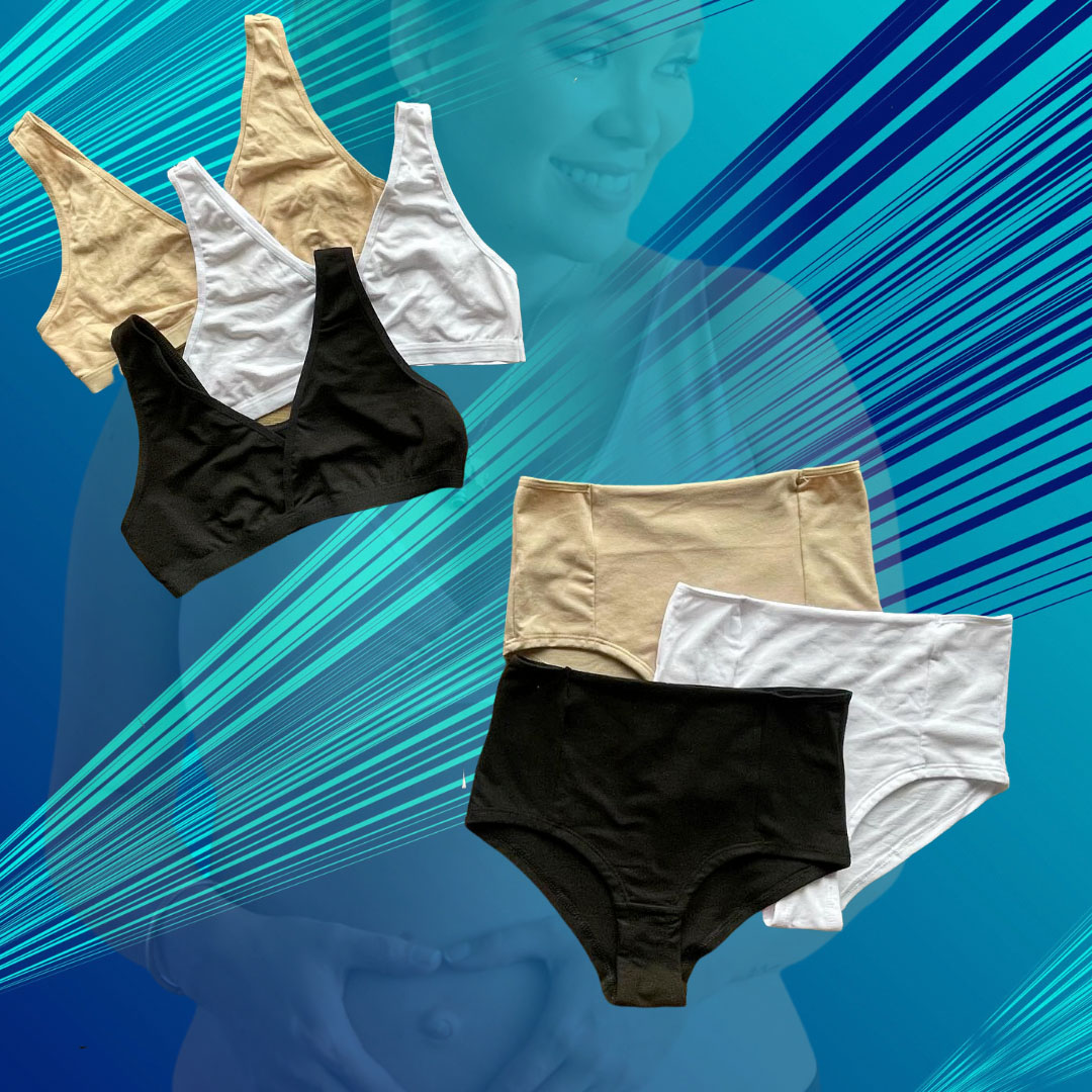 Pack Basico, Calzón CorteAlto y Sostén Top x3  (3 und cda uno) 9