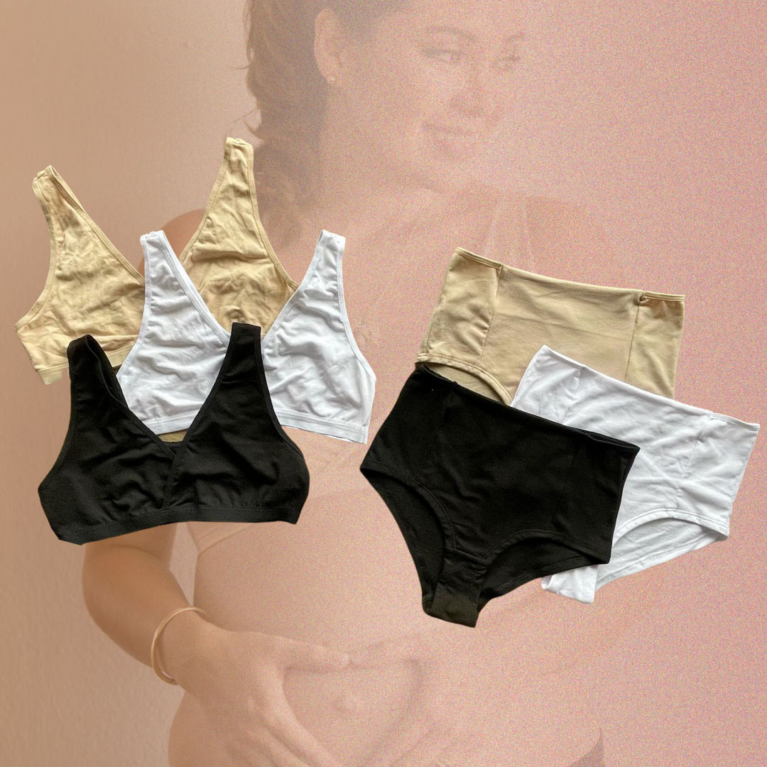 Pack Basico, Calzón CorteAlto y Sostén Top x3  (3 und cda uno) 11