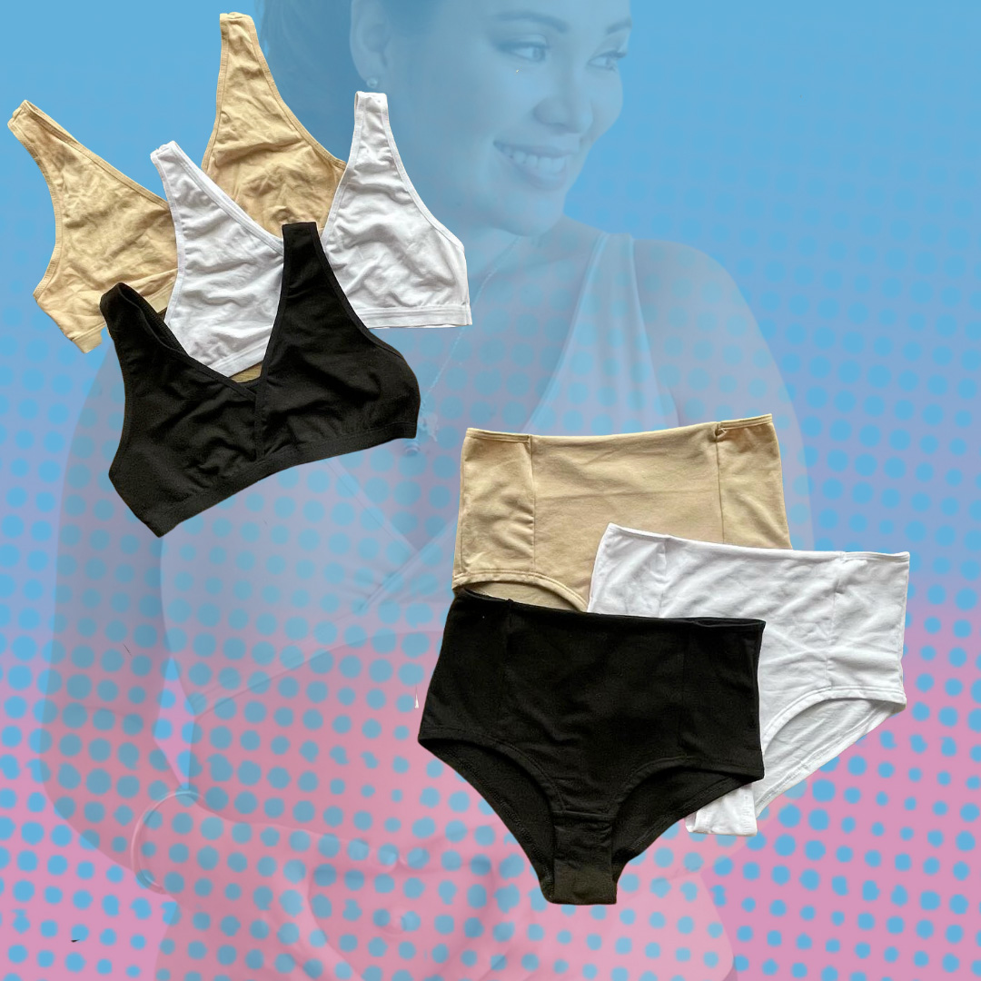 Pack Basico, Calzón CorteAlto y Sostén Top x3  (3 und cda uno) 13