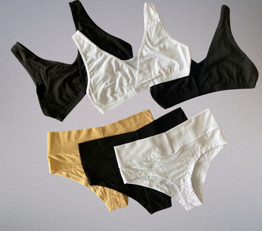 Pack Basico, Calzón CorteBajo x3 y Sostén Top x3 (3 und cda uno) 3