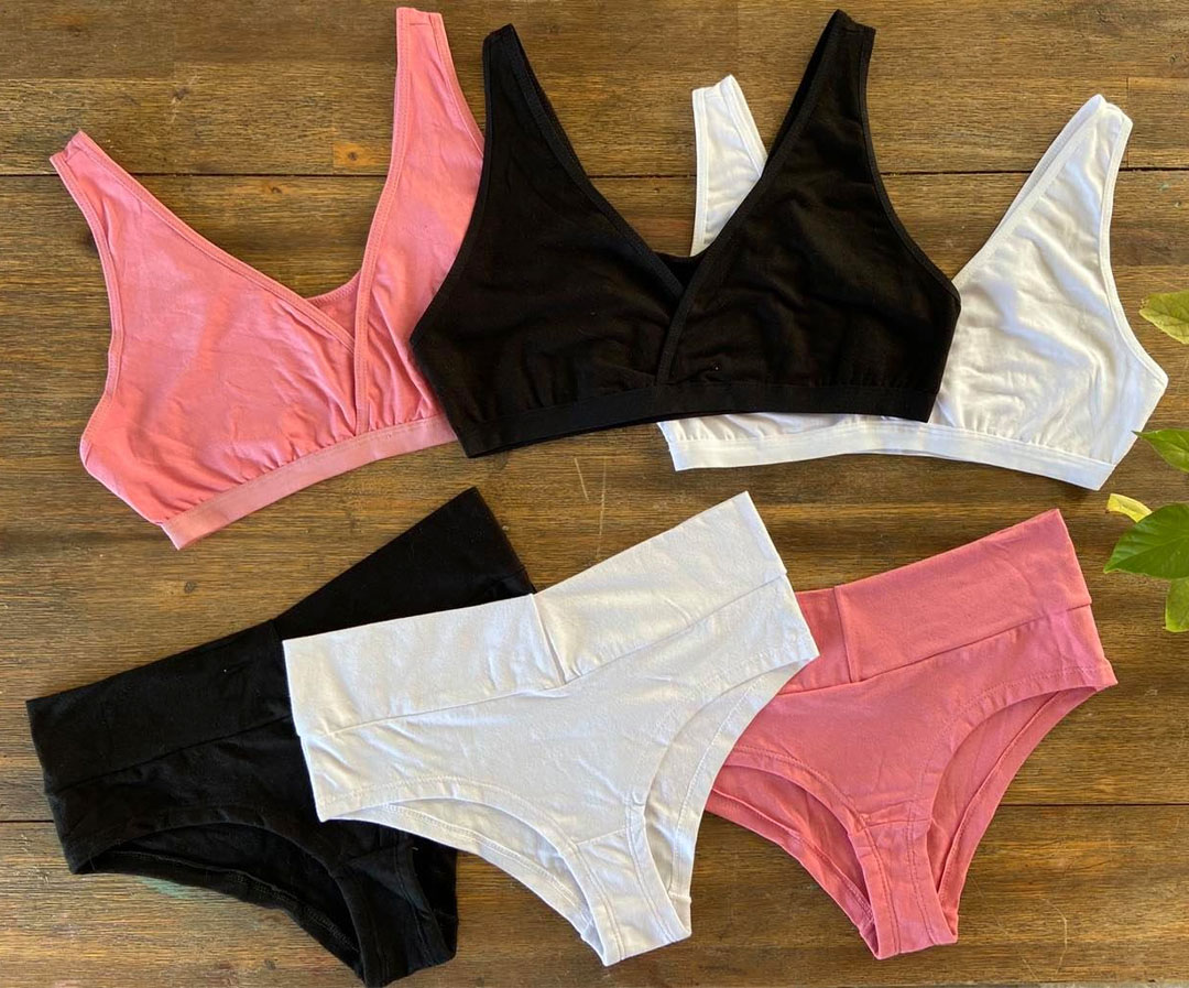Pack Basico, Calzón CorteBajo x3 y Sostén Top x3 (3 und cda uno) 7