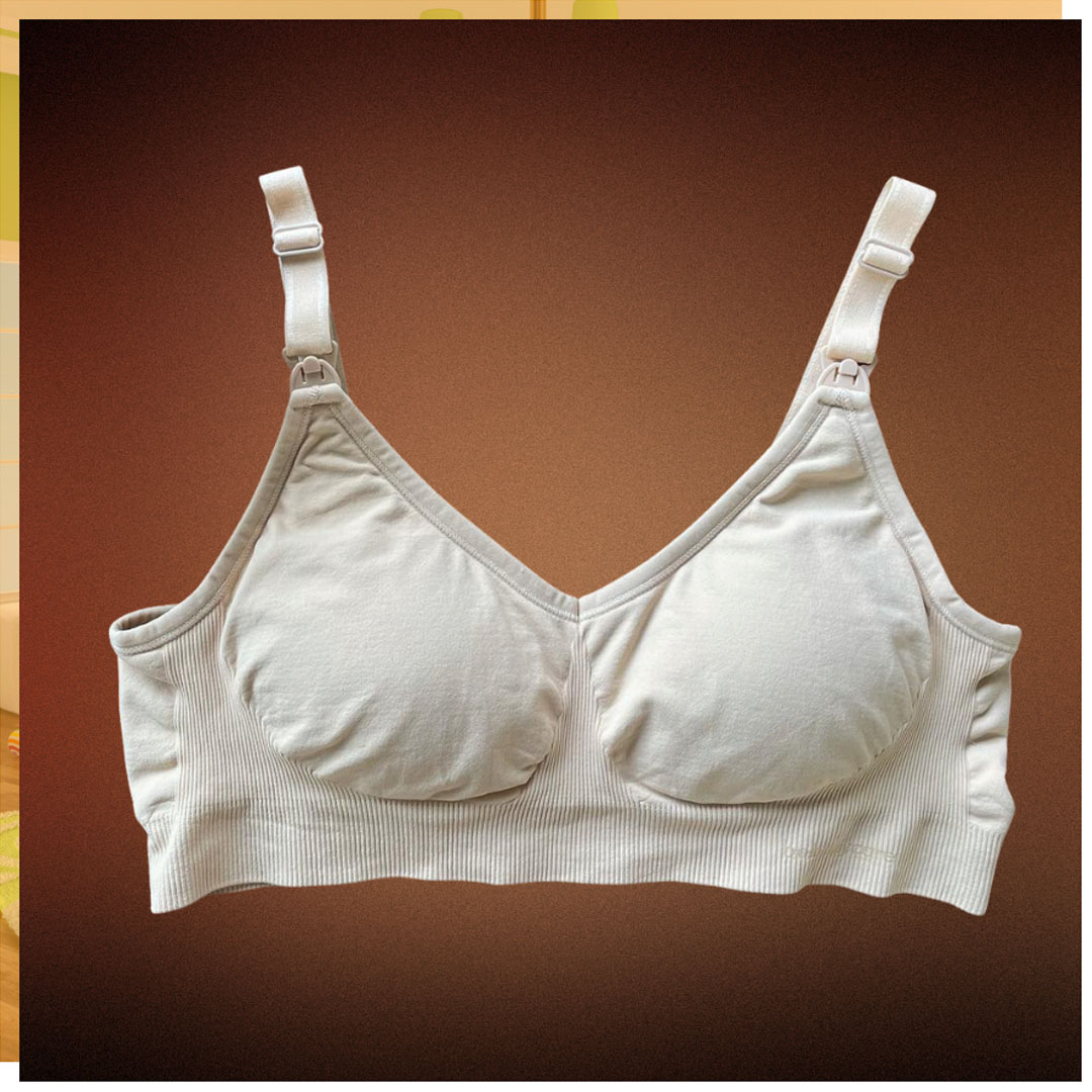 Sostén Maternal Microfibras, Broche, Sistema Lactancia, Beige 4