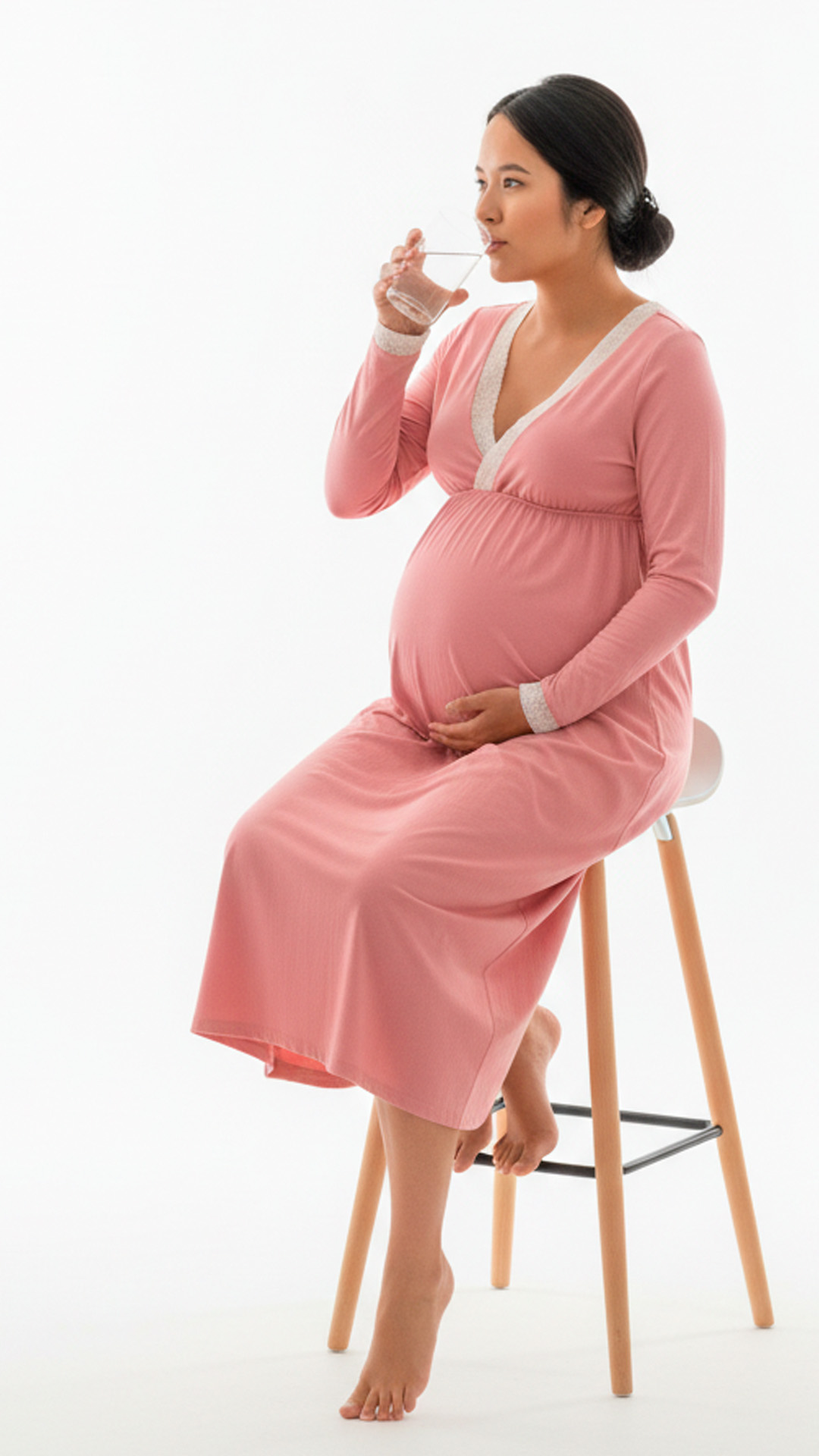 Camison Victoria MangaLarga, Sistema Lactancia, Algodon, PaloRosa 5