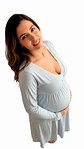 Camisón Maternal Victoria: Manga Larga & Sistema de Lactancia (Gris) - Miniatura 6