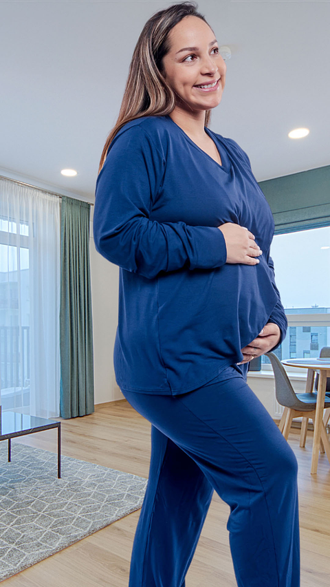 Buzo Maternal Algodon, Aperturas Laterales, Lactancia