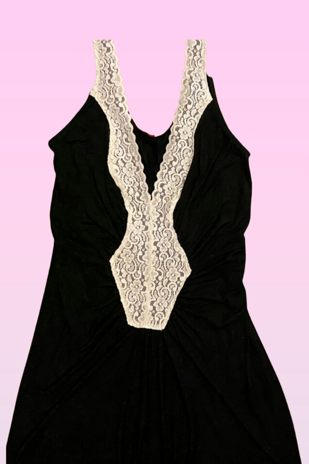 Camisón Maternal Encaje, Manga Cero,  Sistema Lactancia, Algodon 20