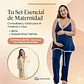 Pack Dormir, Bata, Pijama Maternal Pantalon Polo Tiritas - Miniatura 1