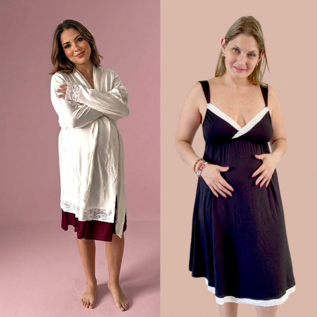 Pack Bata, Camisón Maternal MangaCero 7