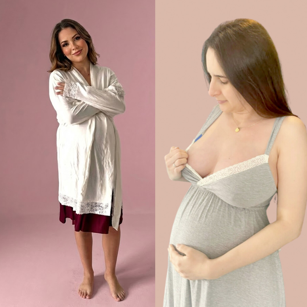 Pack Bata, Camisón Maternal MangaCero 8