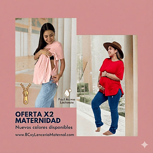 Pack Polo Maternal x2