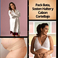 Pack Bata, Sostén Maternal Halter y Calzón CorteBajo - Miniatura 5