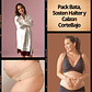 Pack Bata, Sostén Maternal Halter y Calzón CorteBajo - Miniatura 4