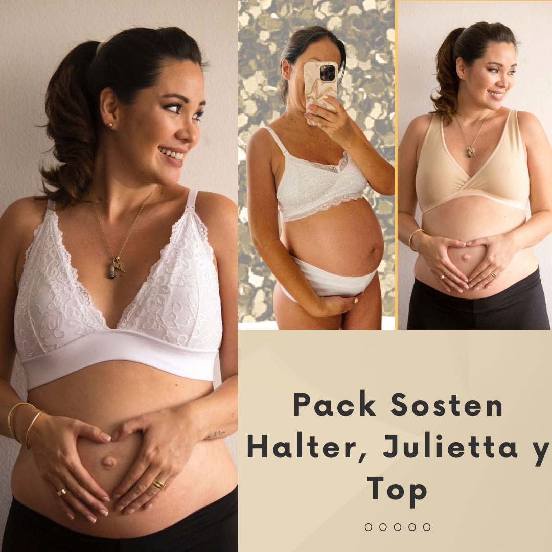 Pack Sostenes Maternal, Halter, Julietta y Top 3