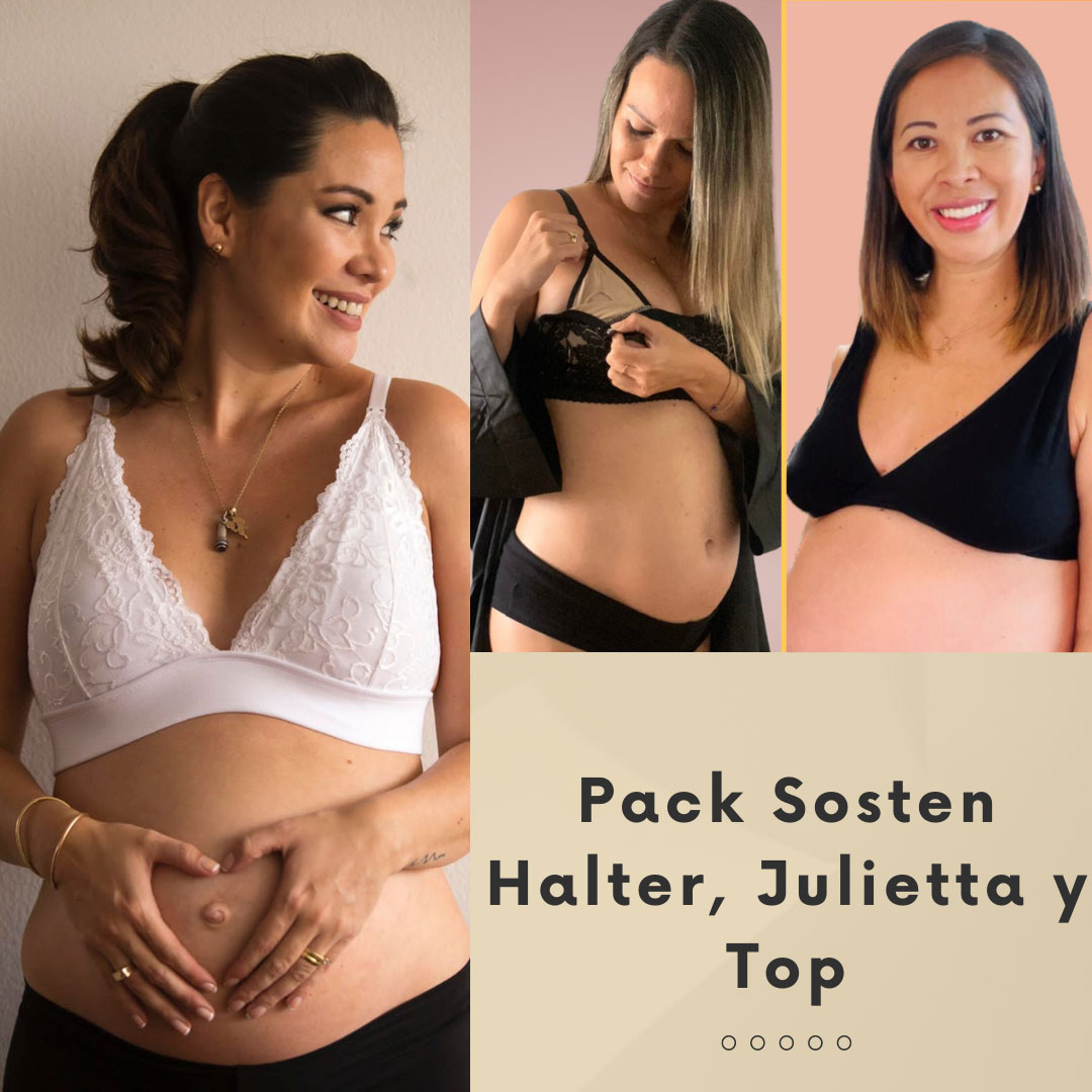 Pack Sostenes Maternal, Halter, Julietta y Top 6