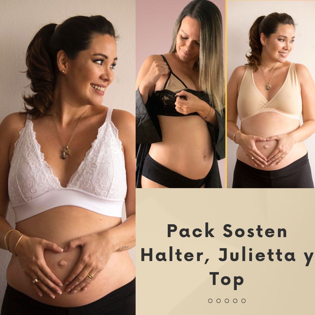 Pack Sostenes Maternal, Halter, Julietta y Top 8