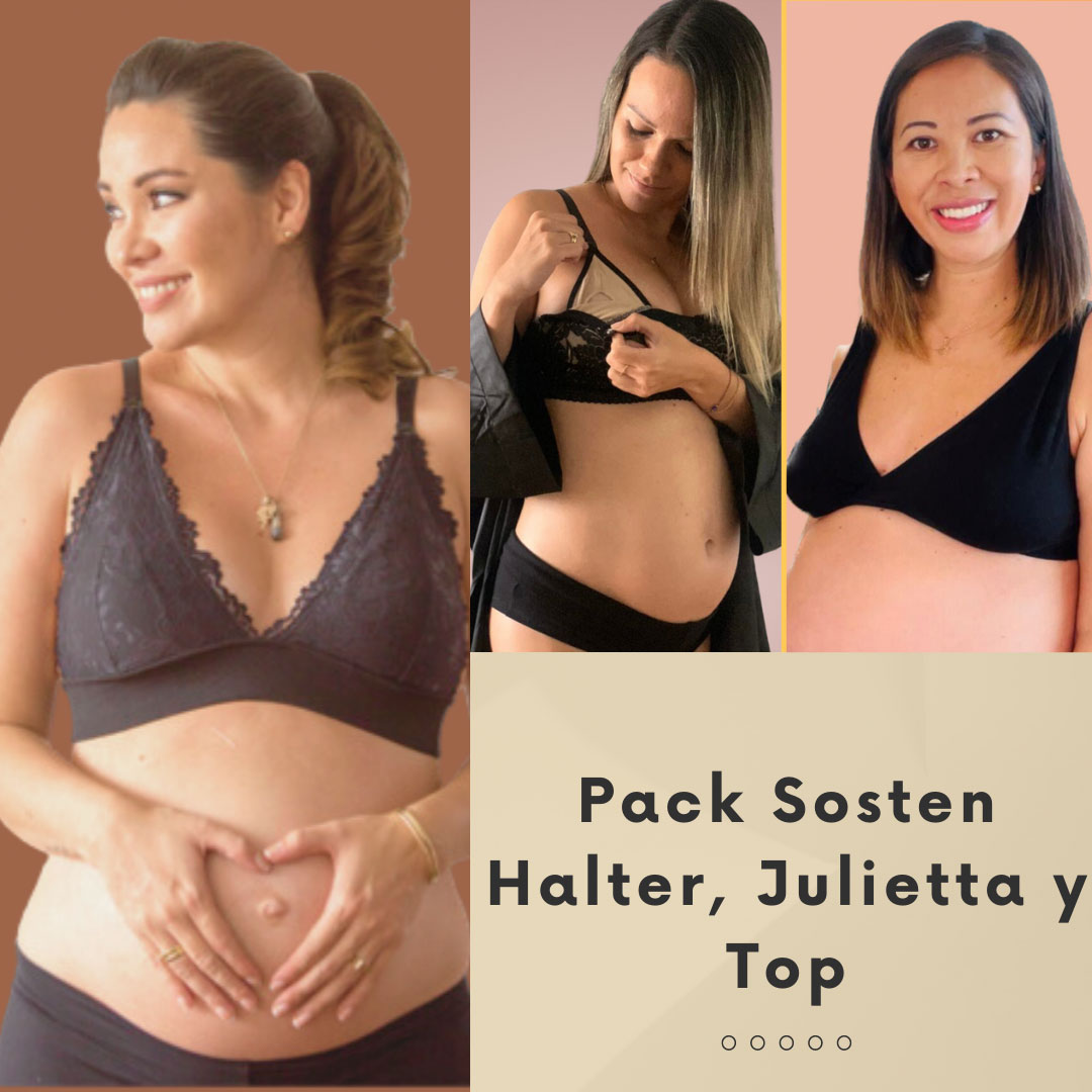 Pack Sostenes Maternal, Halter, Julietta y Top 13