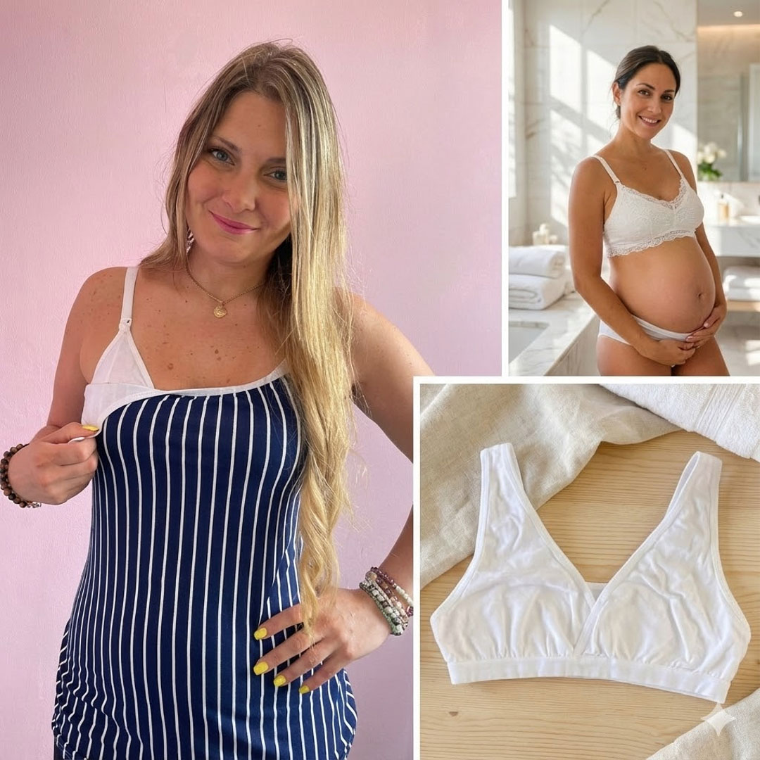 Pack Polo Lactancia Tiritas, Sostenes Maternal Julietta y Sostén Top 12