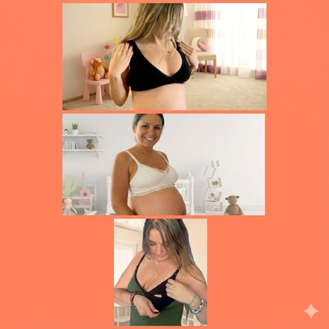 Pack Polo Lactancia Tiritas, Sostenes Maternal Julietta y Sostén Top 25