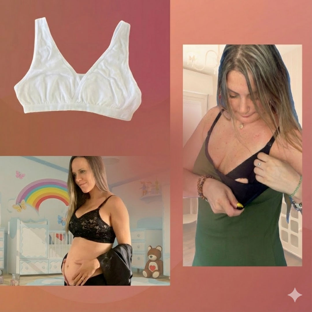 Pack Polo Lactancia Tiritas, Sostenes Maternal Julietta y Sostén Top 23