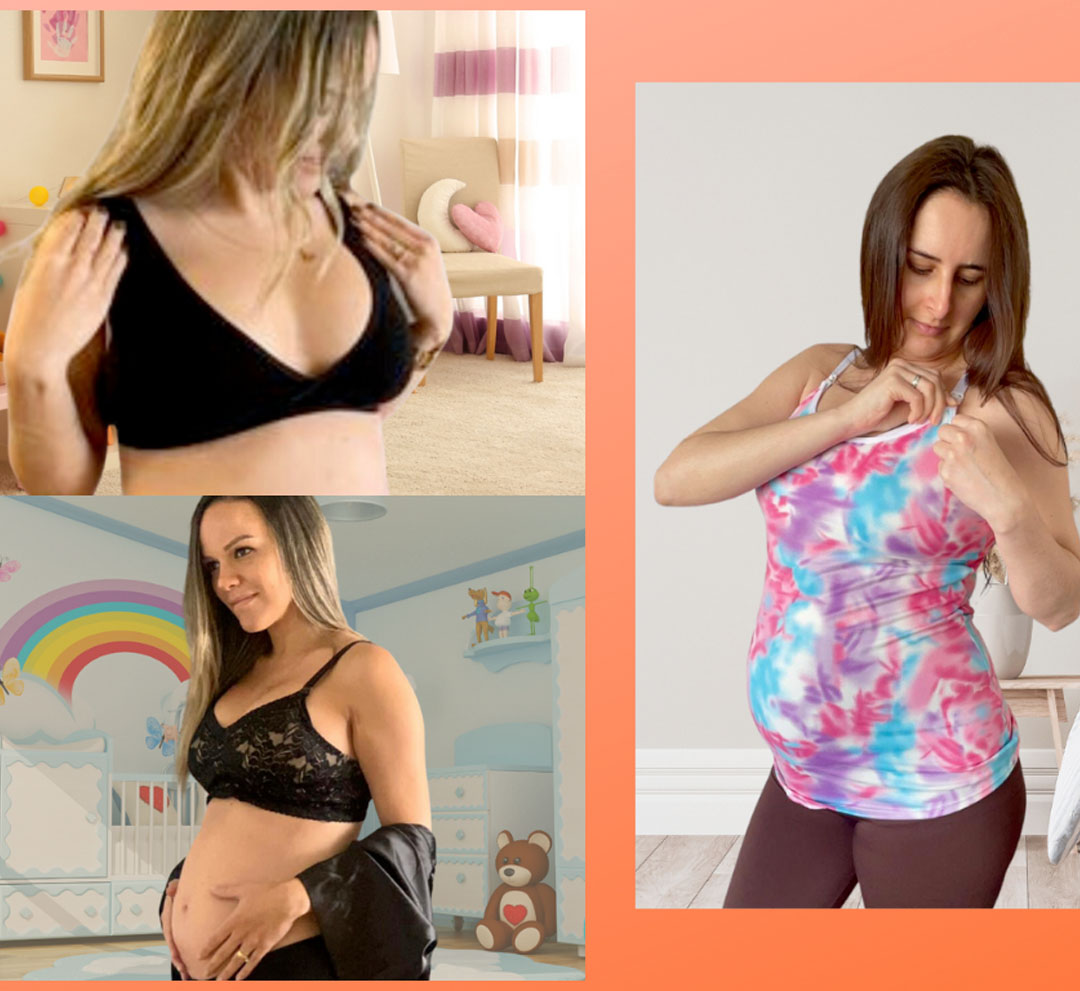 Pack Polo Lactancia Tiritas, Sostenes Maternal Julietta y Sostén Top 29