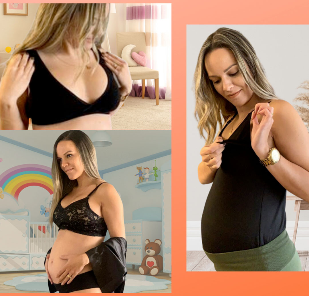 Pack Polo Lactancia Tiritas, Sostenes Maternal Julietta y Sostén Top 33