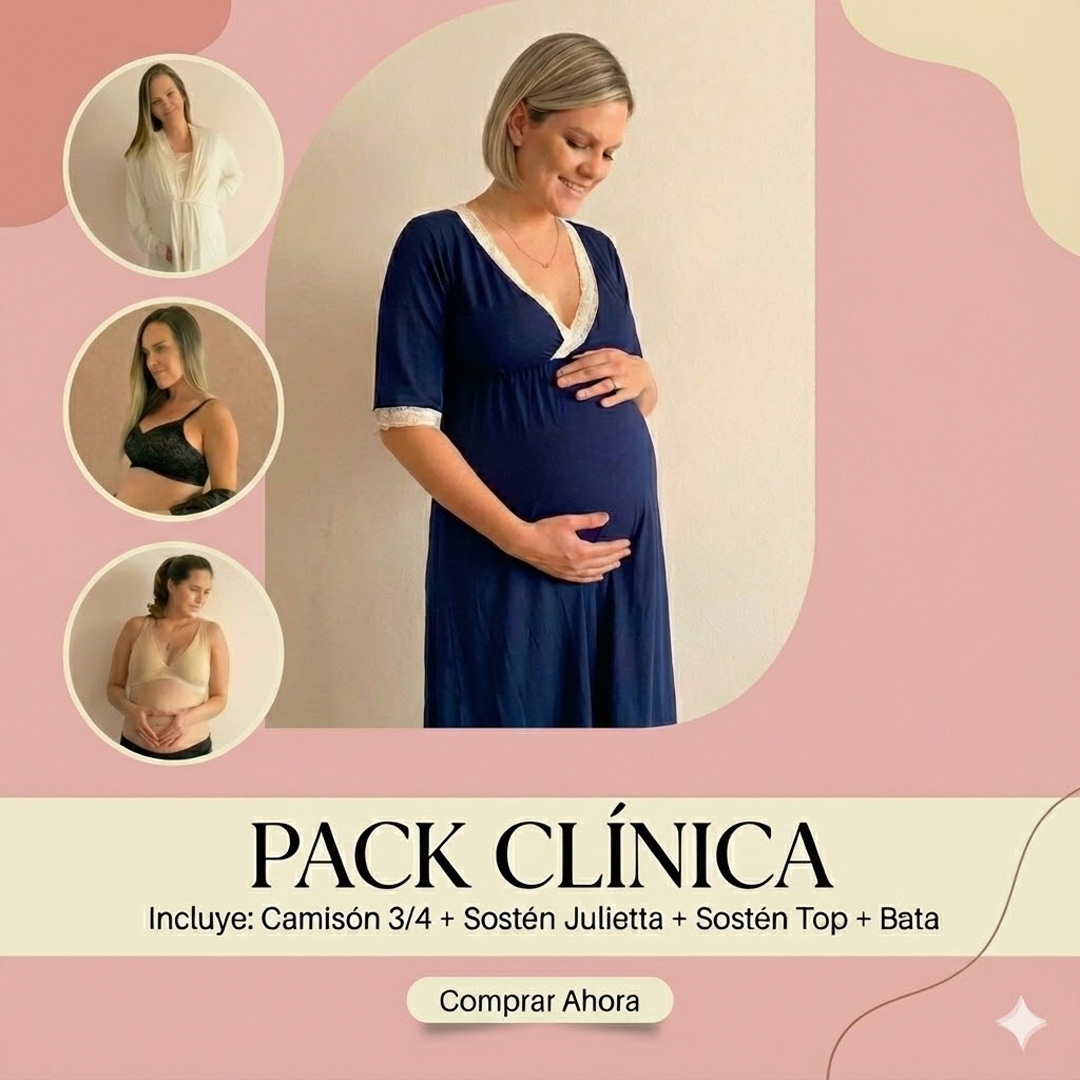 Pack Clinica2B  (Bata, Camison TresCuarto, Sosten Julietta y Top) 1