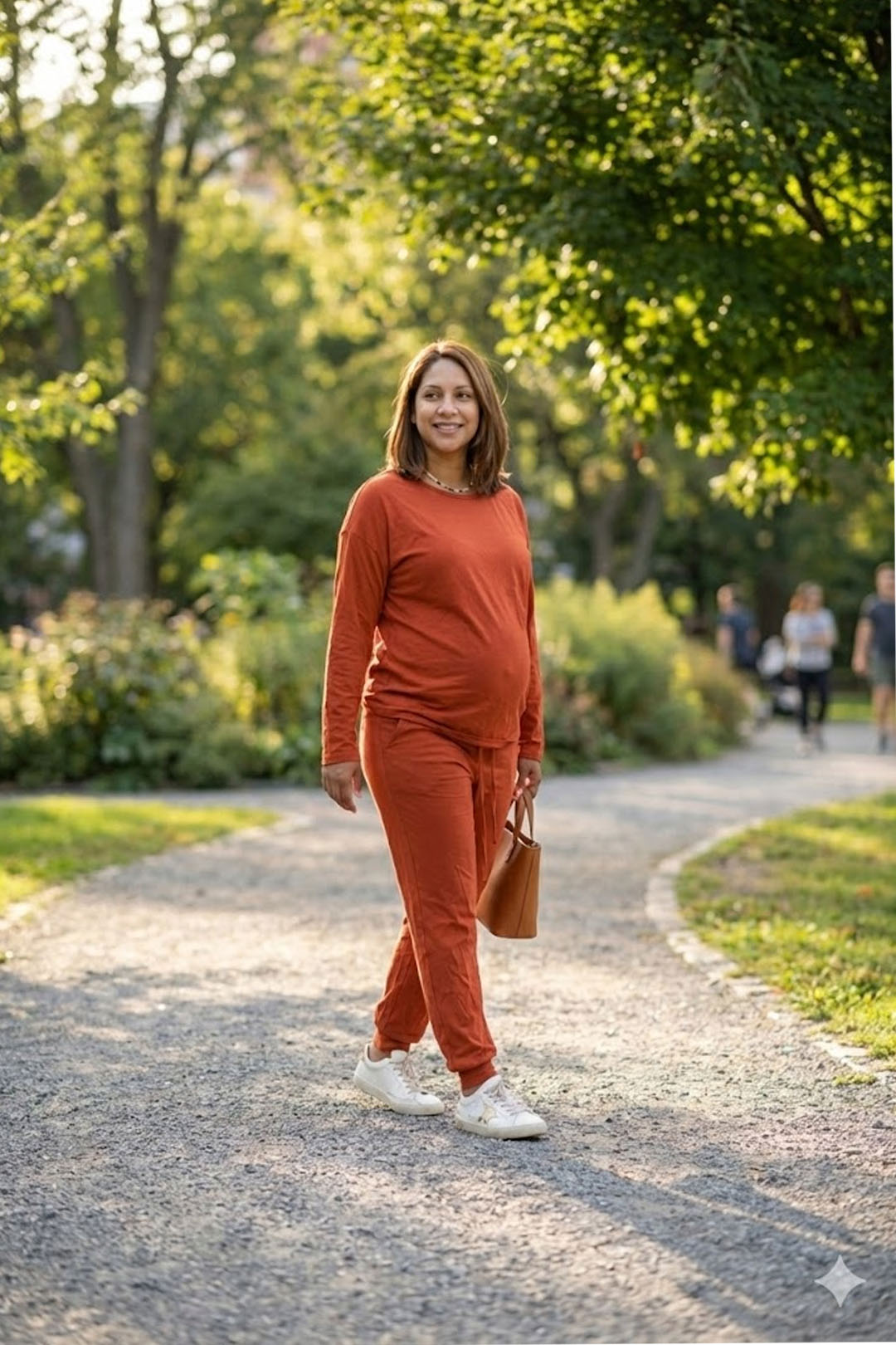 Buzo Maternal Algodon Aperturas Laterales Lactancia, Ladrillo 15