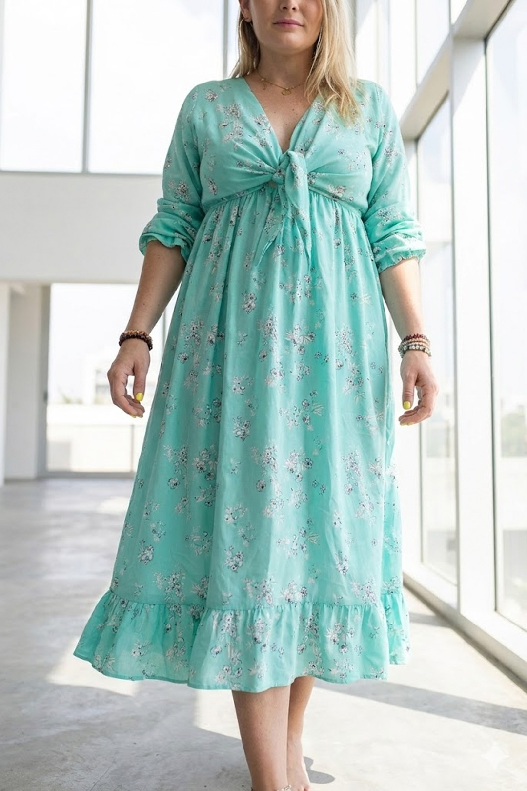 Vestido Maternal Lazo, Sistema Lactancia, Varios Colores 21