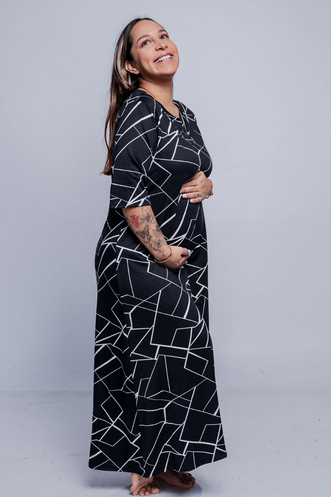 Vestido Maternal Venecia, Con Sistema Lactancia, Varios Colores 8