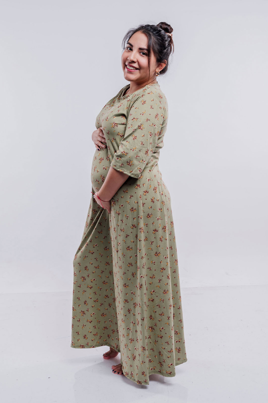 Vestido Maternal Venecia, Con Sistema Lactancia, Varios Colores 14