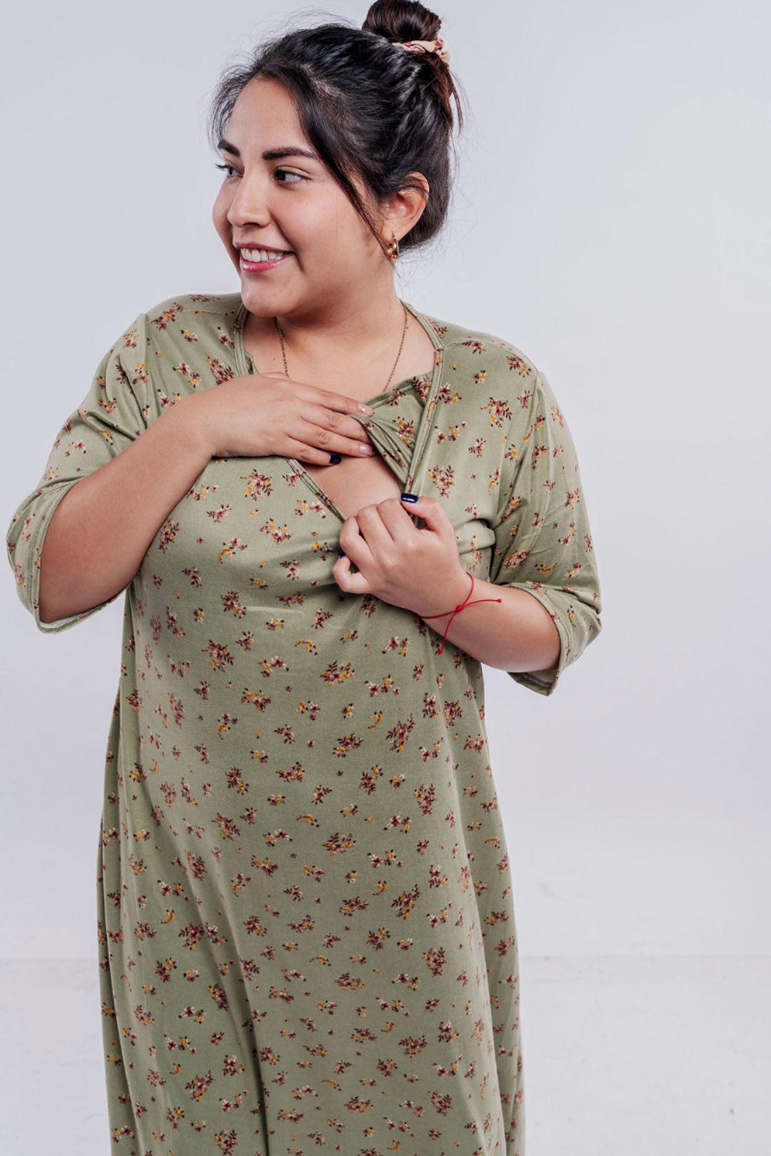 Vestido Maternal Venecia, Con Sistema Lactancia, Varios Colores 16