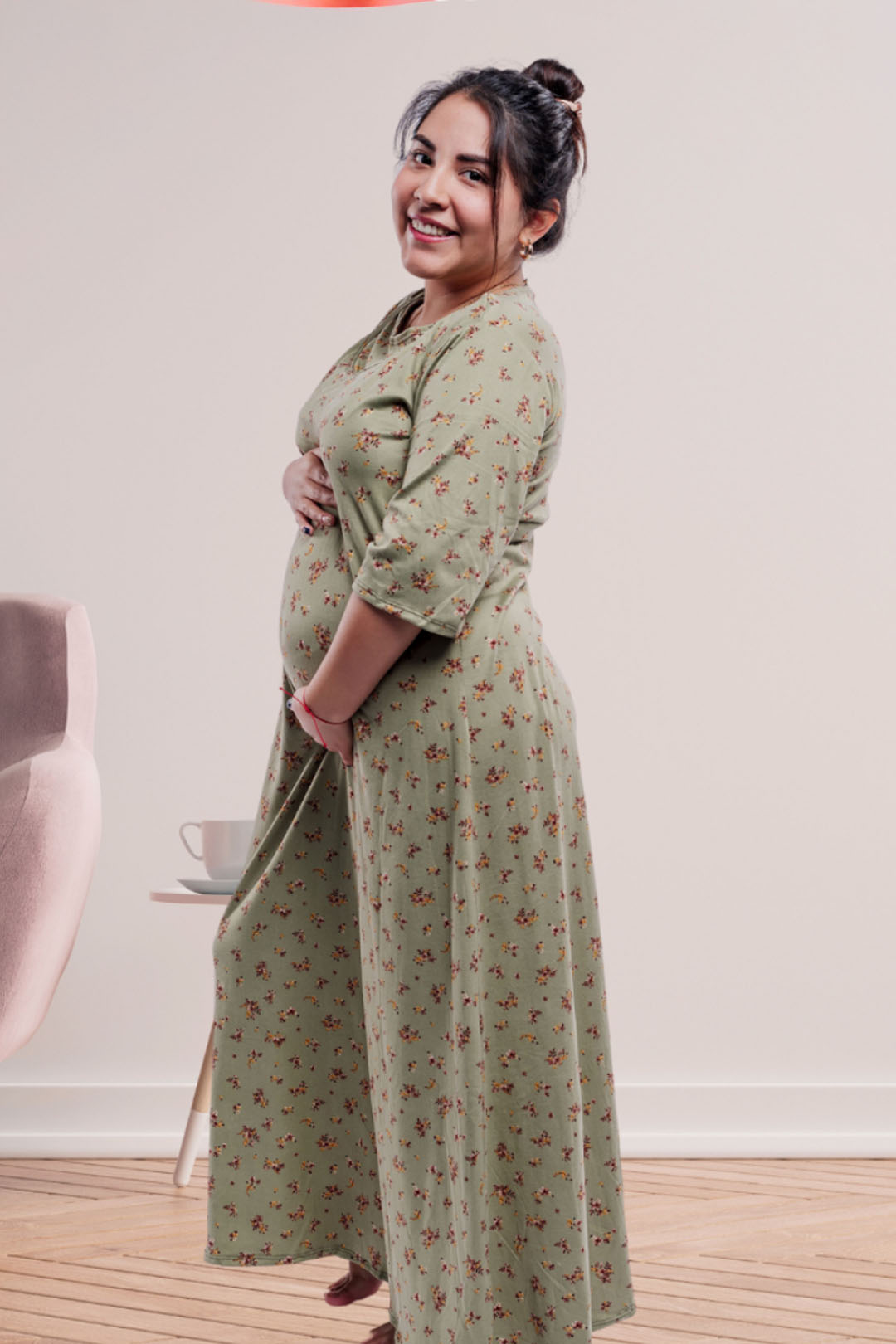 Vestido Maternal Venecia, Con Sistema Lactancia, Varios Colores 18