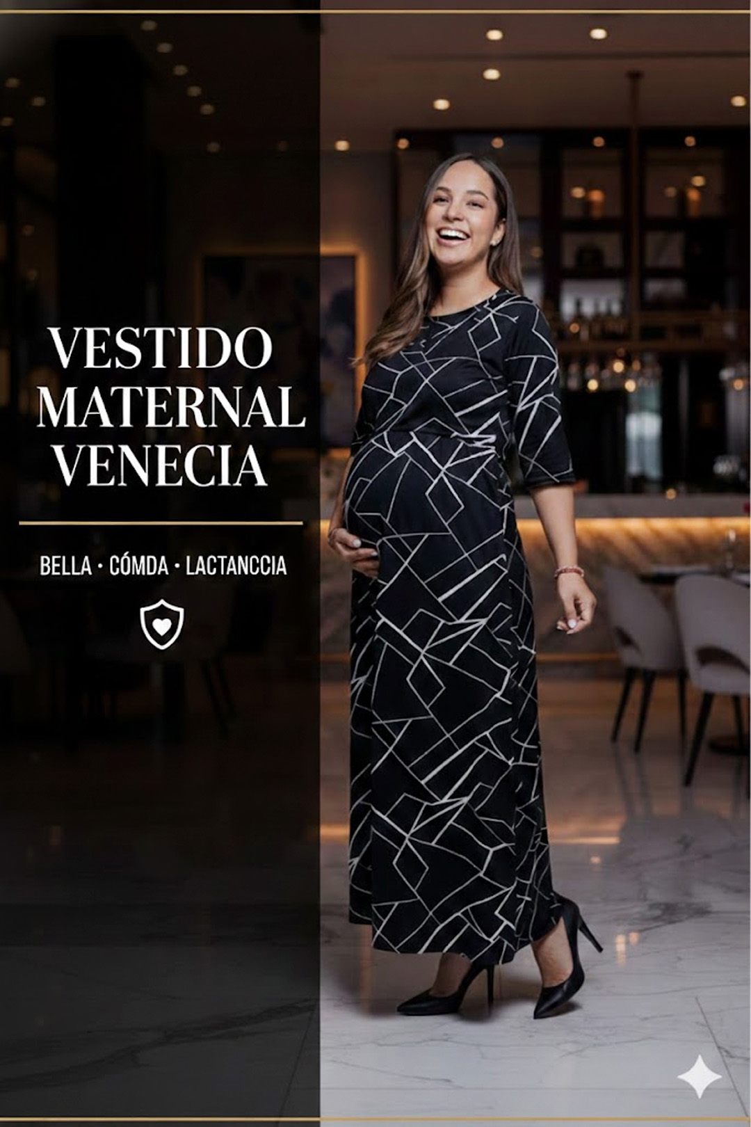 Vestido Maternal Venecia, Con Sistema Lactancia, Varios Colores 2
