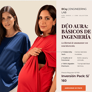 Pack Duo Aura : Suavidad & Estilo Diario (Manga Corta)