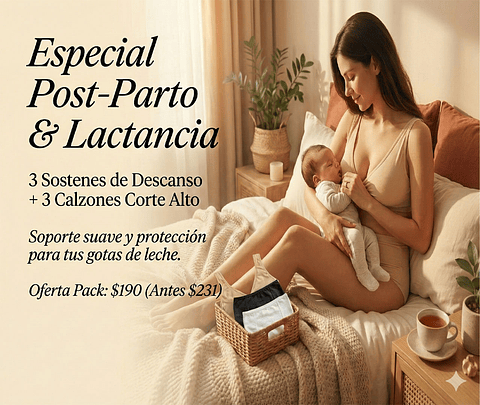 Pack Basico, Calzón CorteAlto y Sostén Top x3  (3 und cda uno)