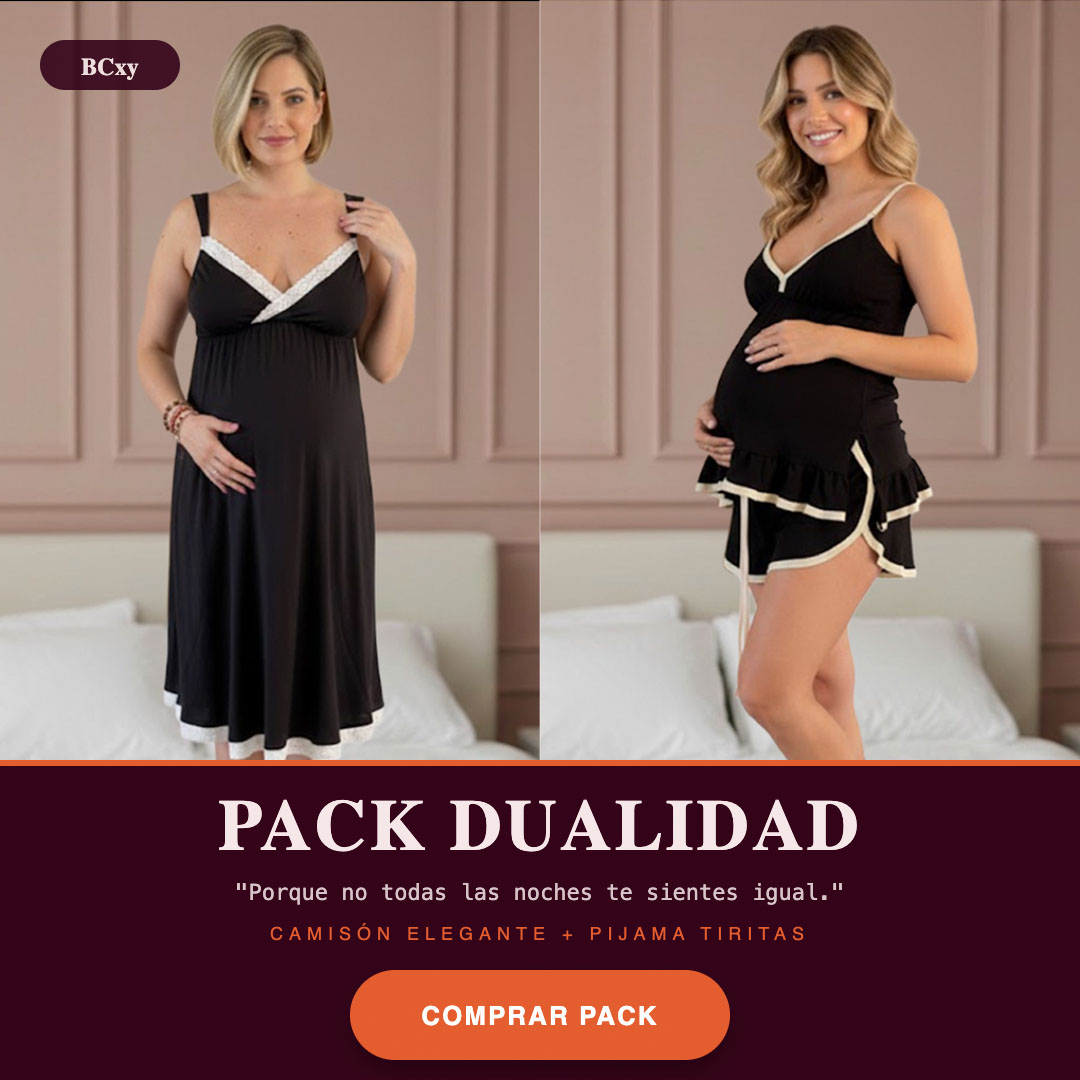 Pack Dualidad: Descanso Esencial & Soporte Real (Camisón & Pijama Tiritas) 2