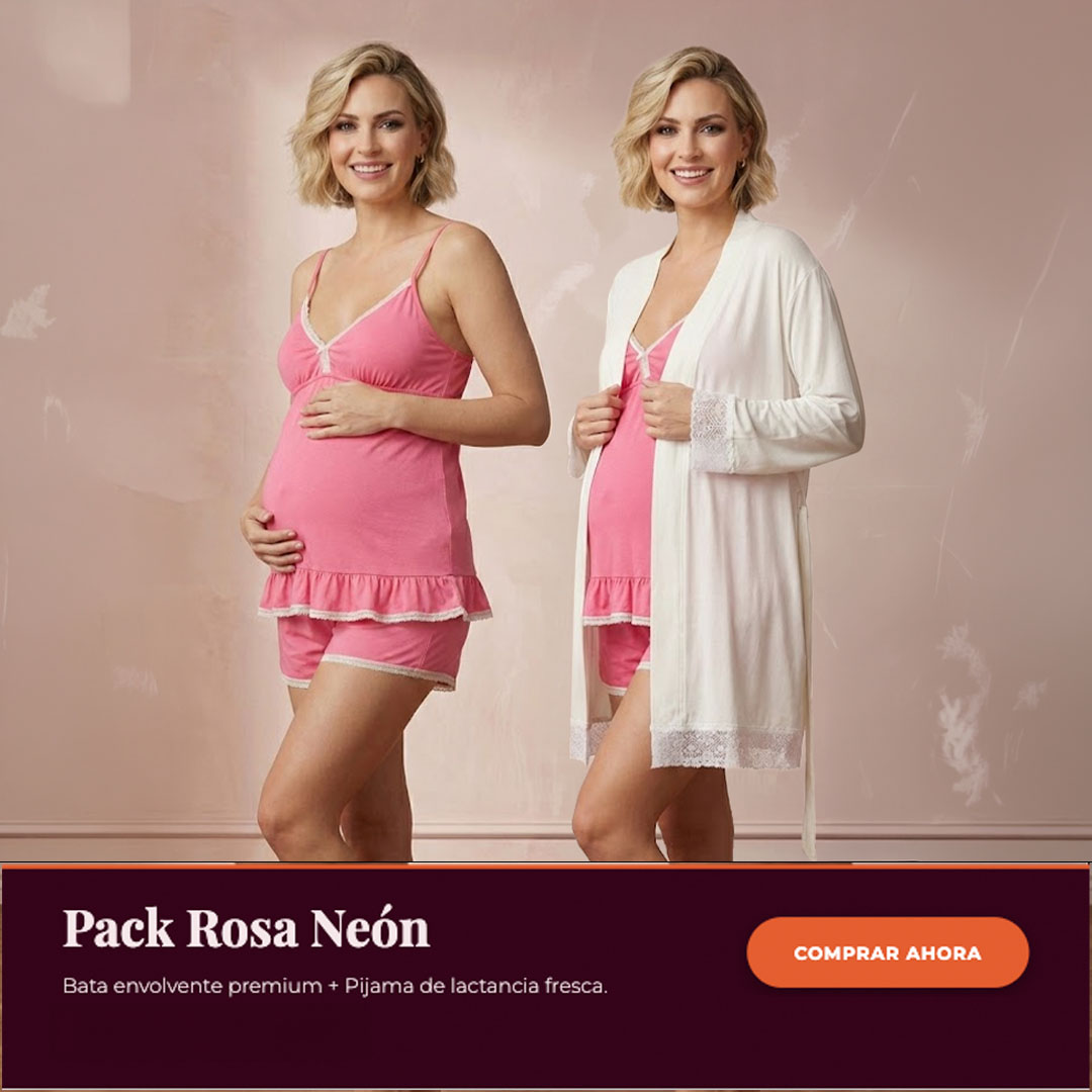 Pack Bata, Pijama Maternal Short Polo Tirita 1