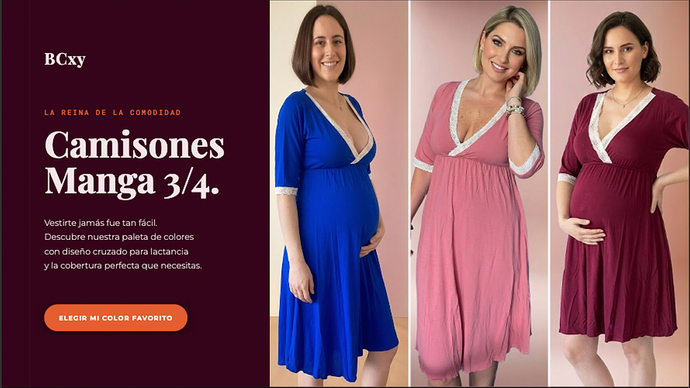 Camisones MangaTresCuarto